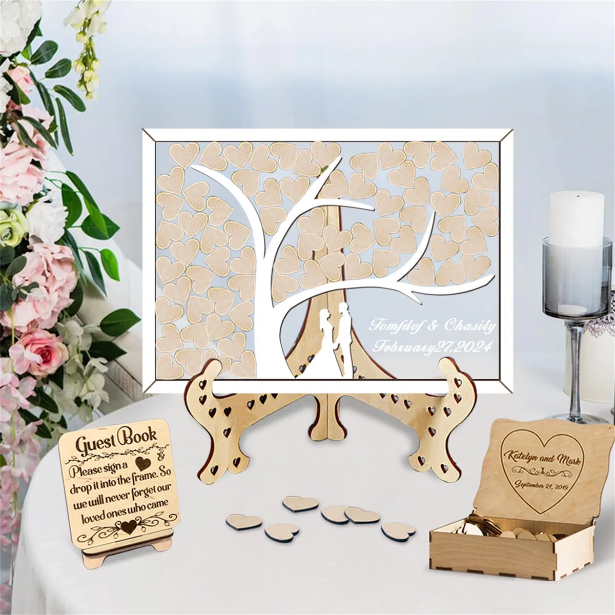 Albero della famiglia personalizzato Libro degli ospiti alternativo per il matrimonio Albero della vita in legno Libro degli ospiti decorativo Libro degli ospiti alternativo Idee per il matrimonio
