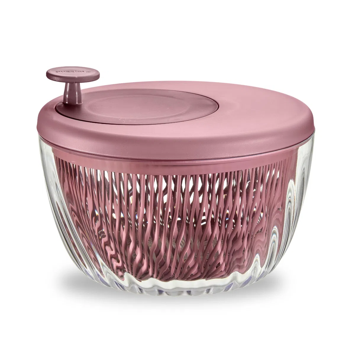 Guzzini - Spin&Store, Centrifuga Insalata con Coperchio - Made in Italy - Malva - 26 cm - 170900272