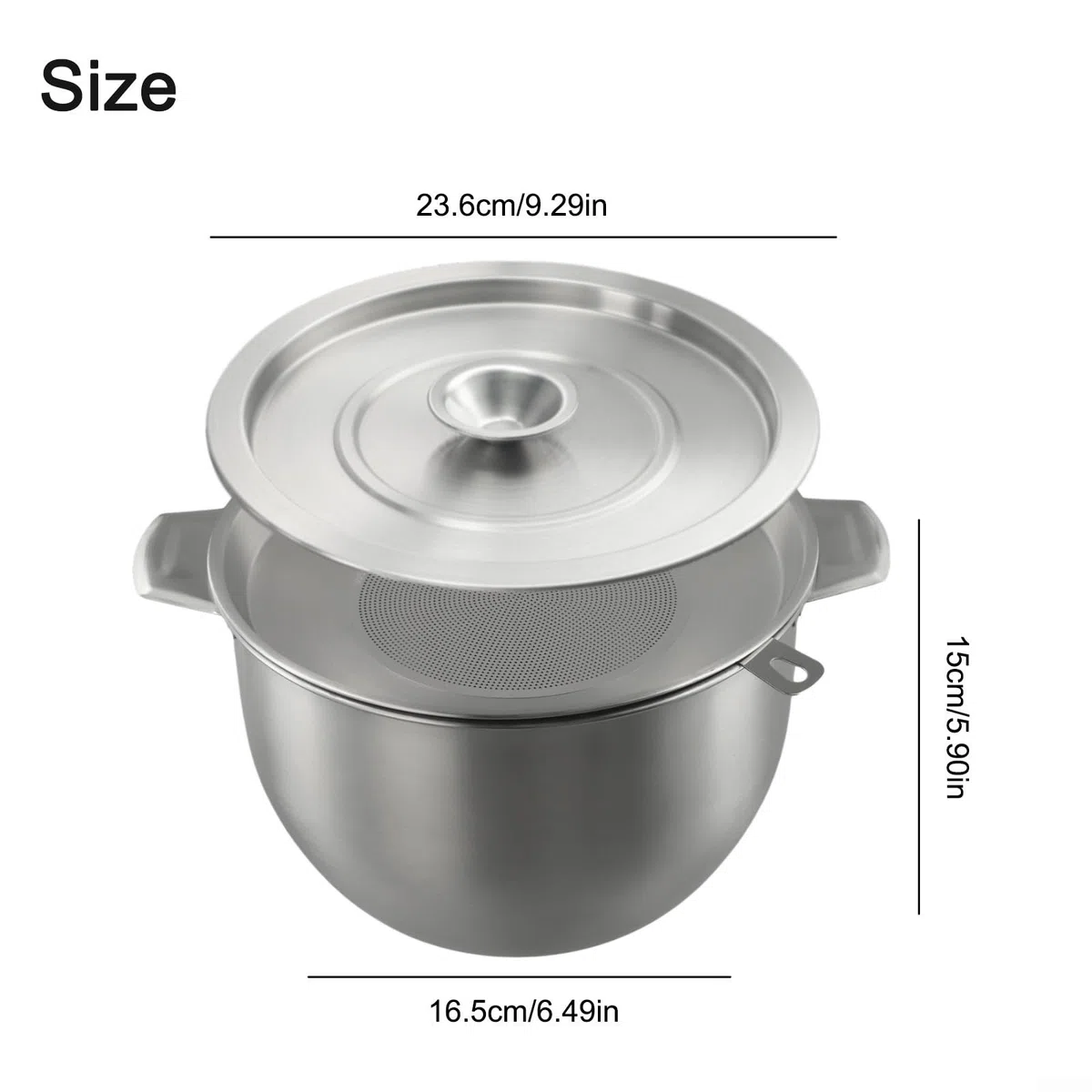Vaso filtrante per olio con coperchio sicuro e rete integrata per filtrare e conservare oli aromatizzati fatti in casa in cucina (5,2 L)