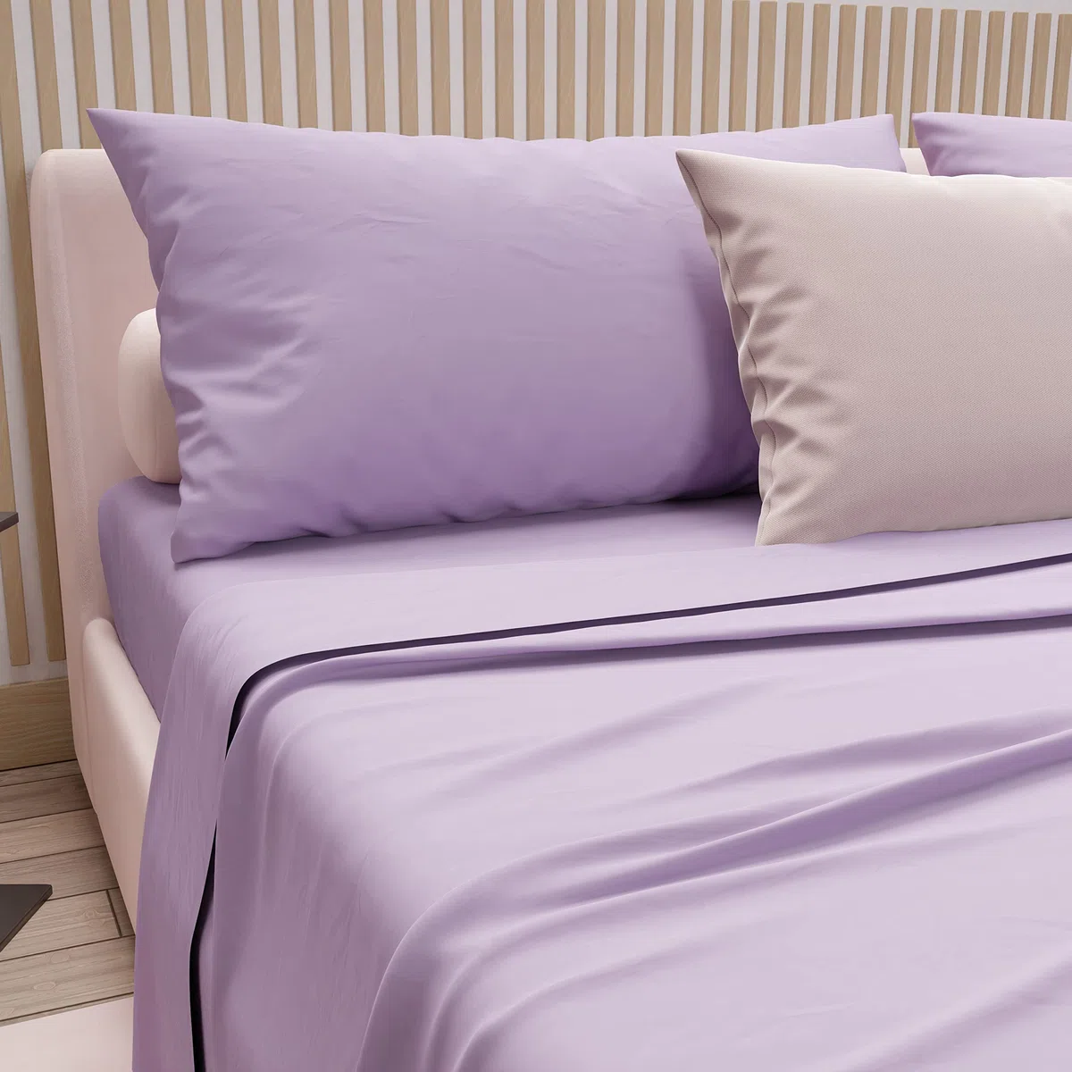 PETTI Artigiani Italiani - Set Lenzuola Cotone Singolo 3 Pezzi, Completo Letto con Lenzuolo Sopra, Lenzuolo Sotto con Angoli Elasticizzati e 1 Federa Lenzuola Lilla
