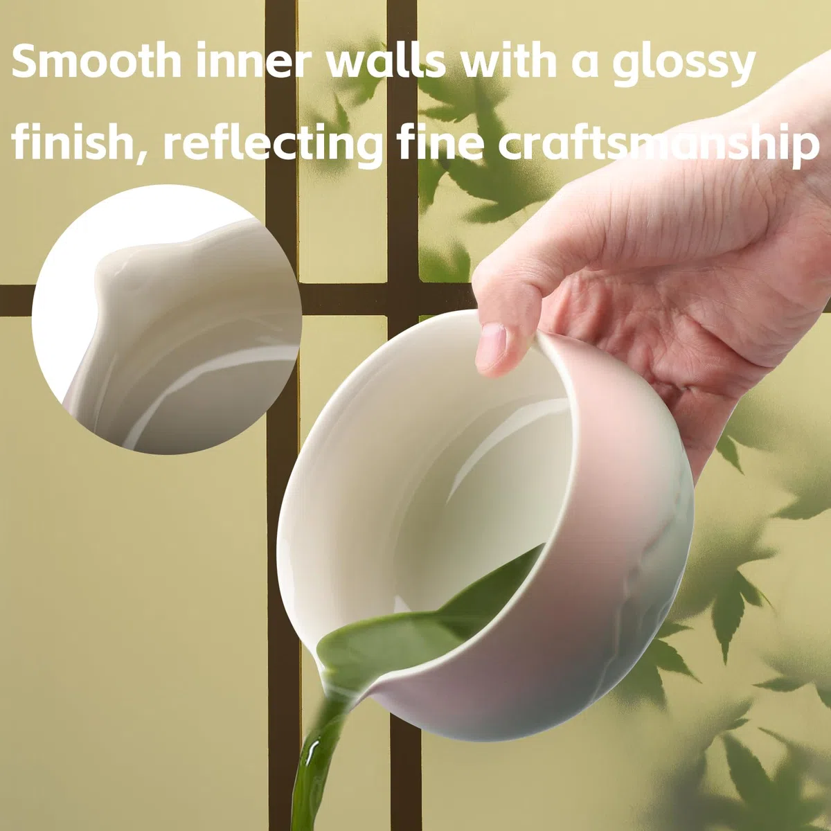 Windfromort Set da Tè Matcha, Matcha Set, Kit Giapponese da 6 Pezzi con Ciotola con Beccuccio, Frusta in Bambù, Cucchiaio, Filtro, Supporto e Vassoio – Perfetto per Cerimonia del Tè e Idee Regalo