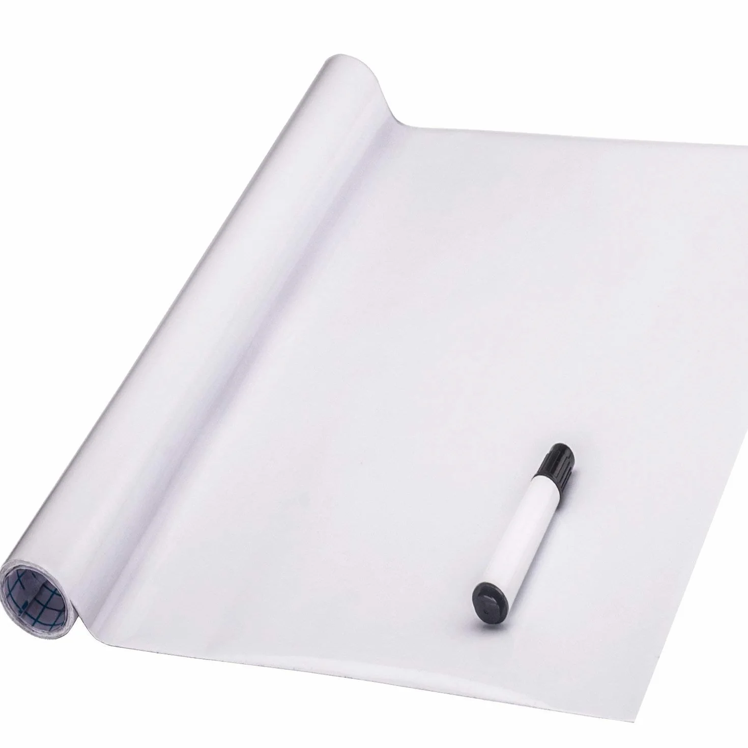 Lavagna Autoadesiva Lavagna da Parete Rotolo Adesivo Impermeabile Rimovibile Carta Bianca per Casa Ufficio Scuola Menu Ristorante 44x200cm