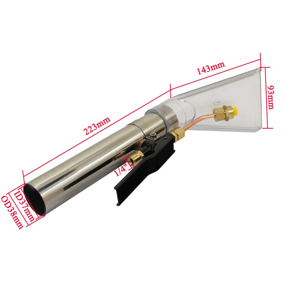 Bocchetta per tappezzeria divani tappeti macchina per lavare auto ugello pulizia divano inox per pulitore ugello aspiraliquidi aspirapolvere lava aspira estrazione