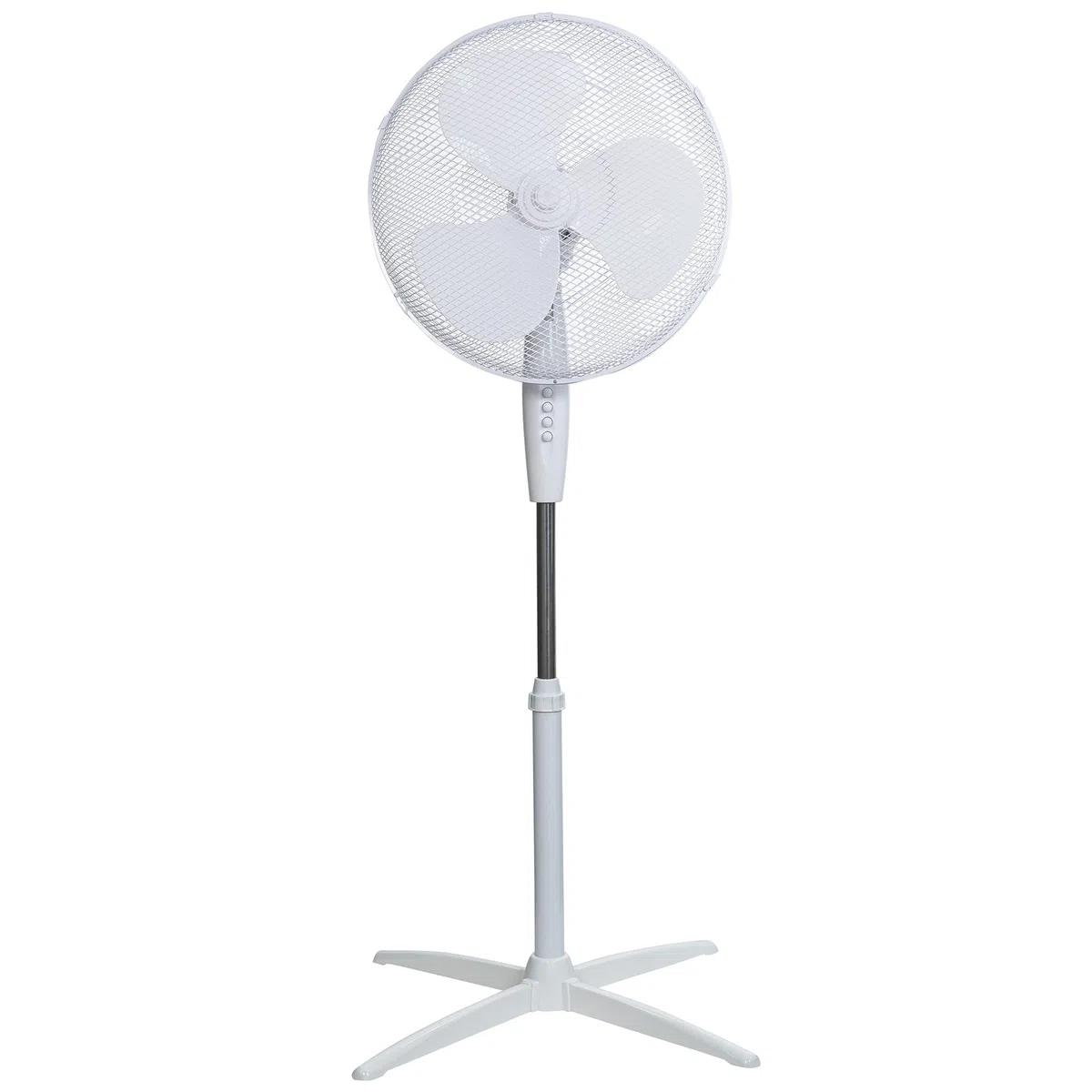 Russell Hobbs Ventilatore con Piedistallo Leggero da 40,6 Cm, 3 Velocità, Oscillazione ad Ampio Raggio, Flusso D'Aria Potente, Altezza Regolabile, Bianco Rhppf1621