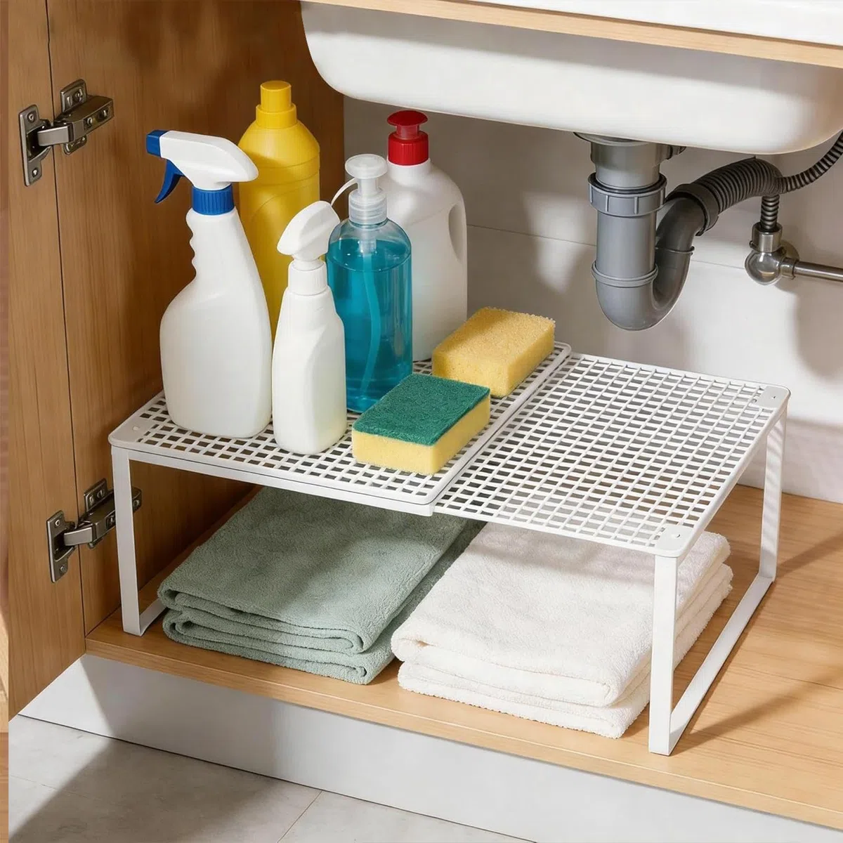Divisore impilabile per armadio, organizer estensibile per riporre vestiti, , per armadio, casa, appartamento, fattoria, università, dormitorio, camera da , cucina, camera dei bambini