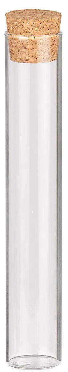 Santex - Provetta con tappo di sughero, 48 pezzi, 15 cm