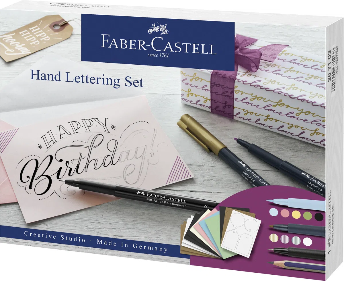Faber-Castell Set creativo Hand Lettering 12 pezzi