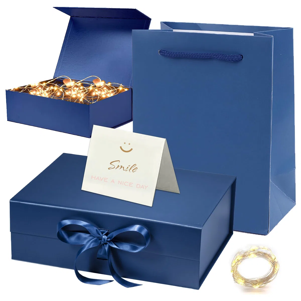 Regalo Magnetico Scatole con Nastro e fiocco, Riutilizzabile, confezione decorativa, per compleanno, anniversario, Natale