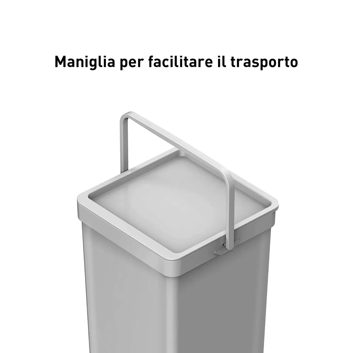 EKO Pattumiera Differenziata 2 Scomparti 20L + 15L Estraibile | Sottolavello con Guide Scorrevoli | Chiusura Silenziosa Compatta
