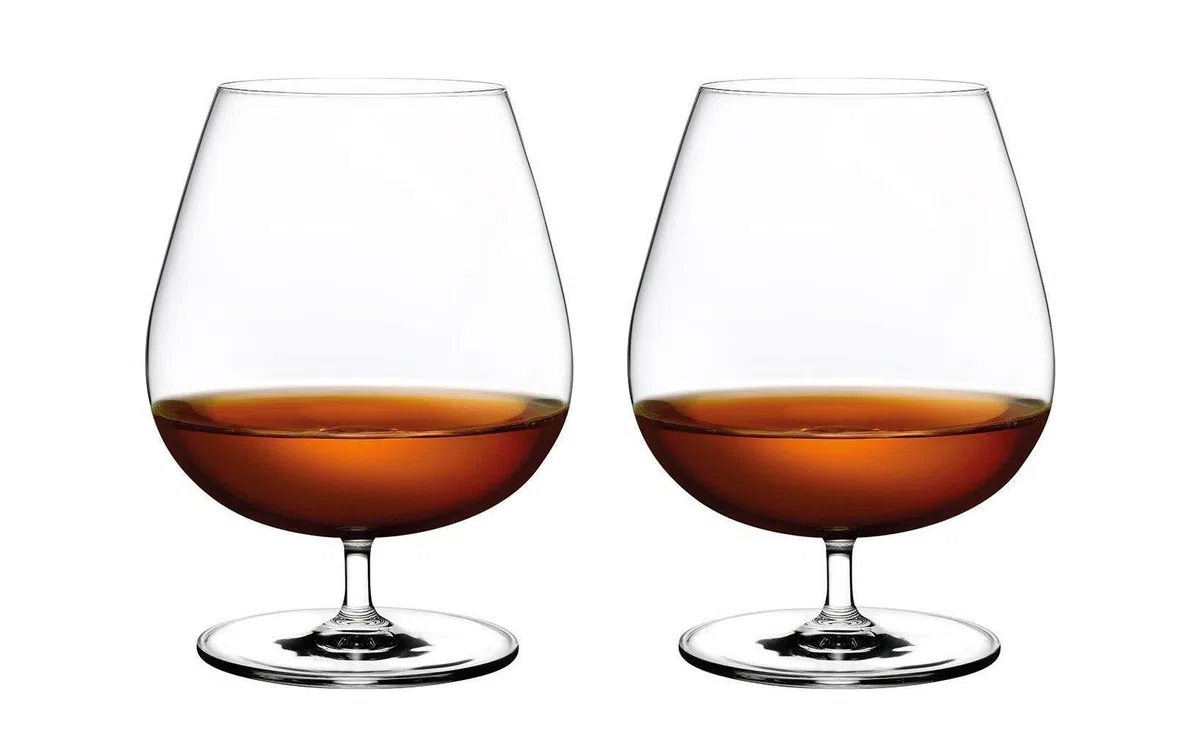Topkapi Elite 66123 Maxime Clement XL - Set di 2 bicchieri cognac lavabili in lavastoviglie, in cristallo senza piombo, elegante e di alta qualità