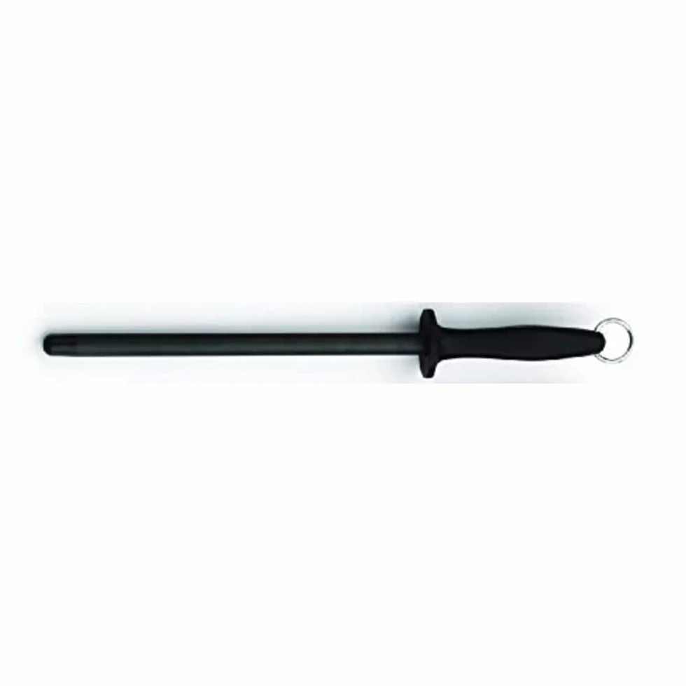 Rockingham Forge - Asta affilatrice in ceramica nera con manico in plastica, 28 cm