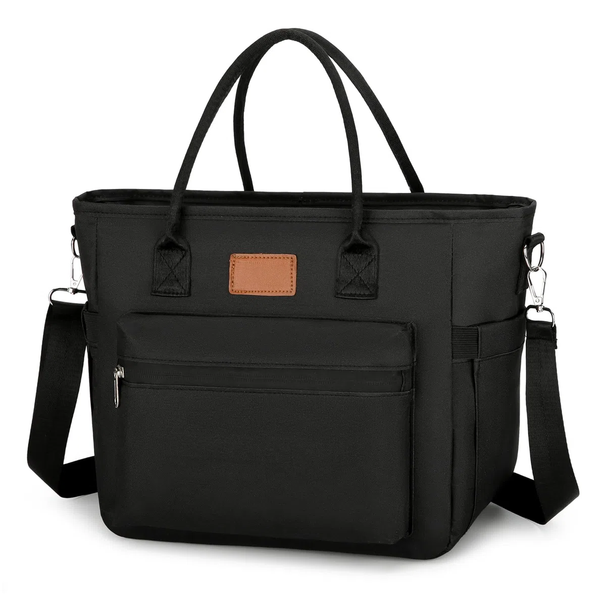 Nanxson ha isolato la borsa di pranzo per gli uomini delle donne le borse termiche del pranzo il contenitore di pranzo per il picnic di lavoro (15.5L, Nero)