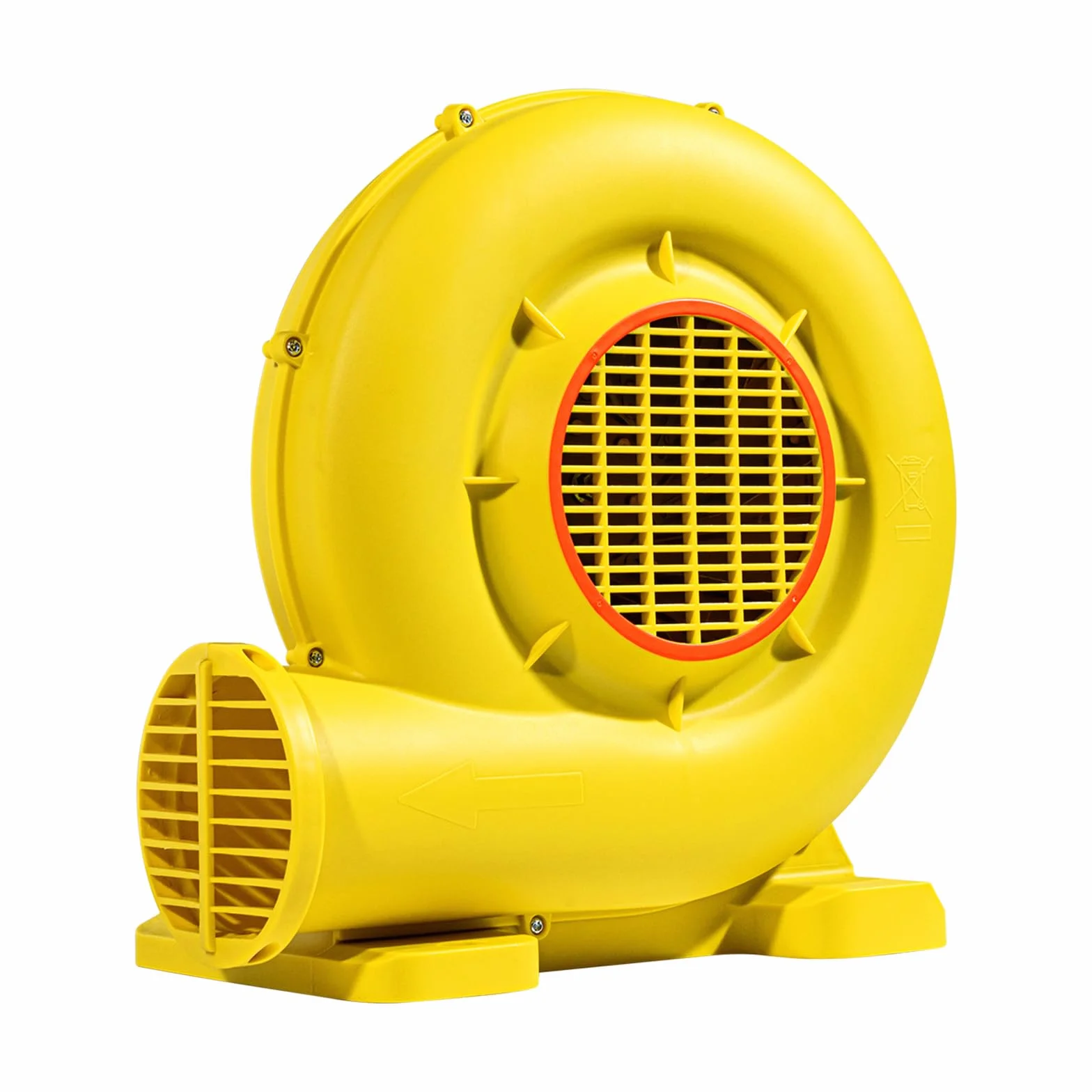 VEVOR Ventilatore Gonfiabile, 590/690 W, Ventilatore Commerciale 0,596/0,745 kW, 2750 Giri/min, Ventilatore Elettrico per Castello Gonfiabile, Casa Divano Gonfiabile, Scivoli d'Acqua, Giallo