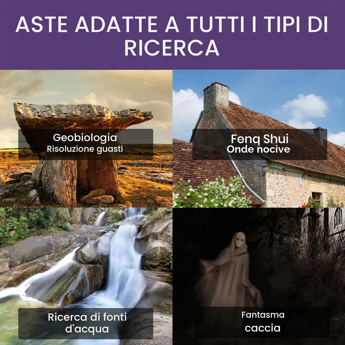 Vibratis Bacchette Rabdomante Professionali Modello Premium e Pendolo Divinatorio Quarzo Rosa | Bacchette Radioestesia Ideale per cominciare a darsi alla Radioestesia
