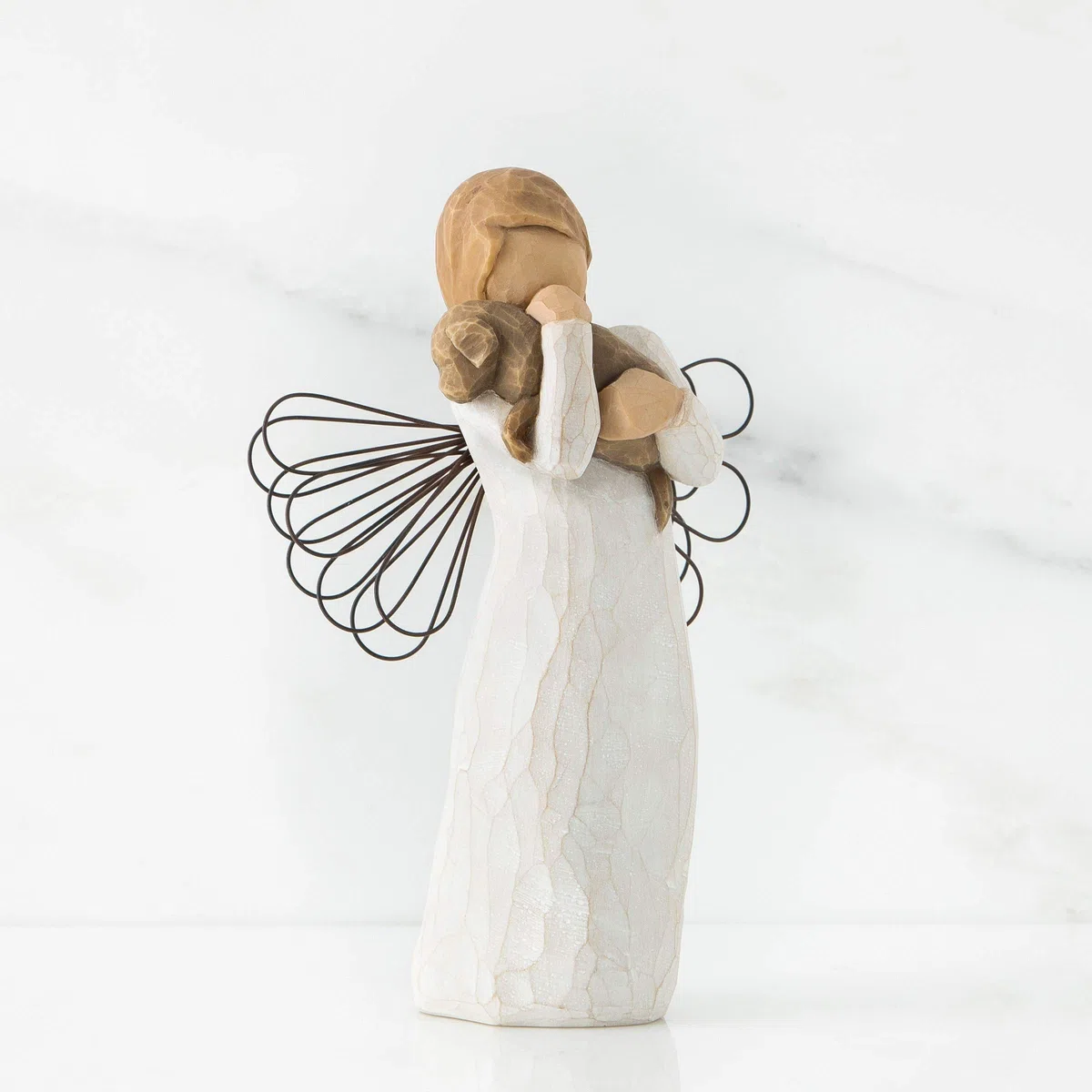 Willow Tree Figurina Angelo Dell'Amicizia, Resina, Design Di Susan Lordi, 13 Cm, Beige (Natur)