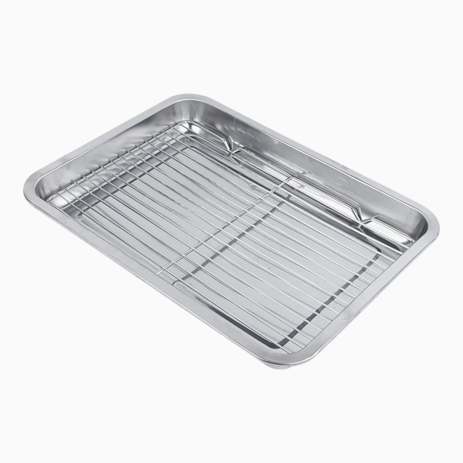 Teglia da forno con griglia di raffreddamento, teglia per biscotti per cucinare e grigliare, multicolore, 50 cm x 35 cm x 4,8 cm