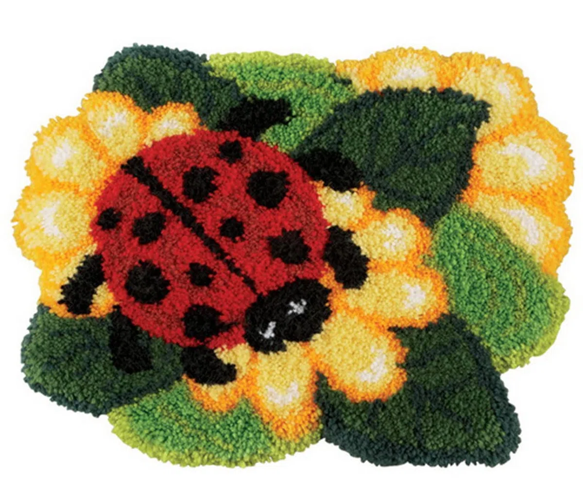 YOOTOM Tappeto Annodare Fai Da Te,Set di Tappeti da Ricamo Natale,Cuscini Decorativi fai-da-te,Tappetino a gancio, Latch Hook Rug Kits 52x38cm