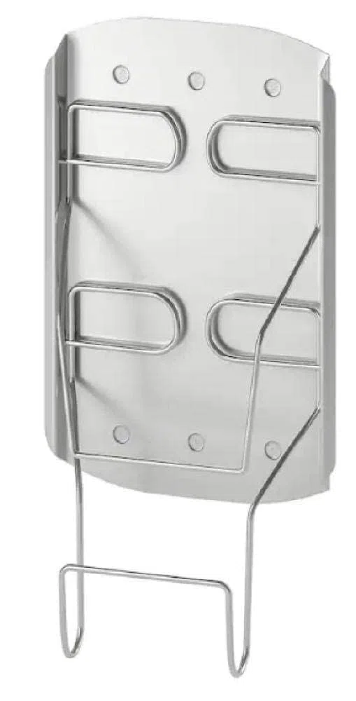 IKEA Variera, pensile a parete in acciaio zincato, con supporto in ferro. White