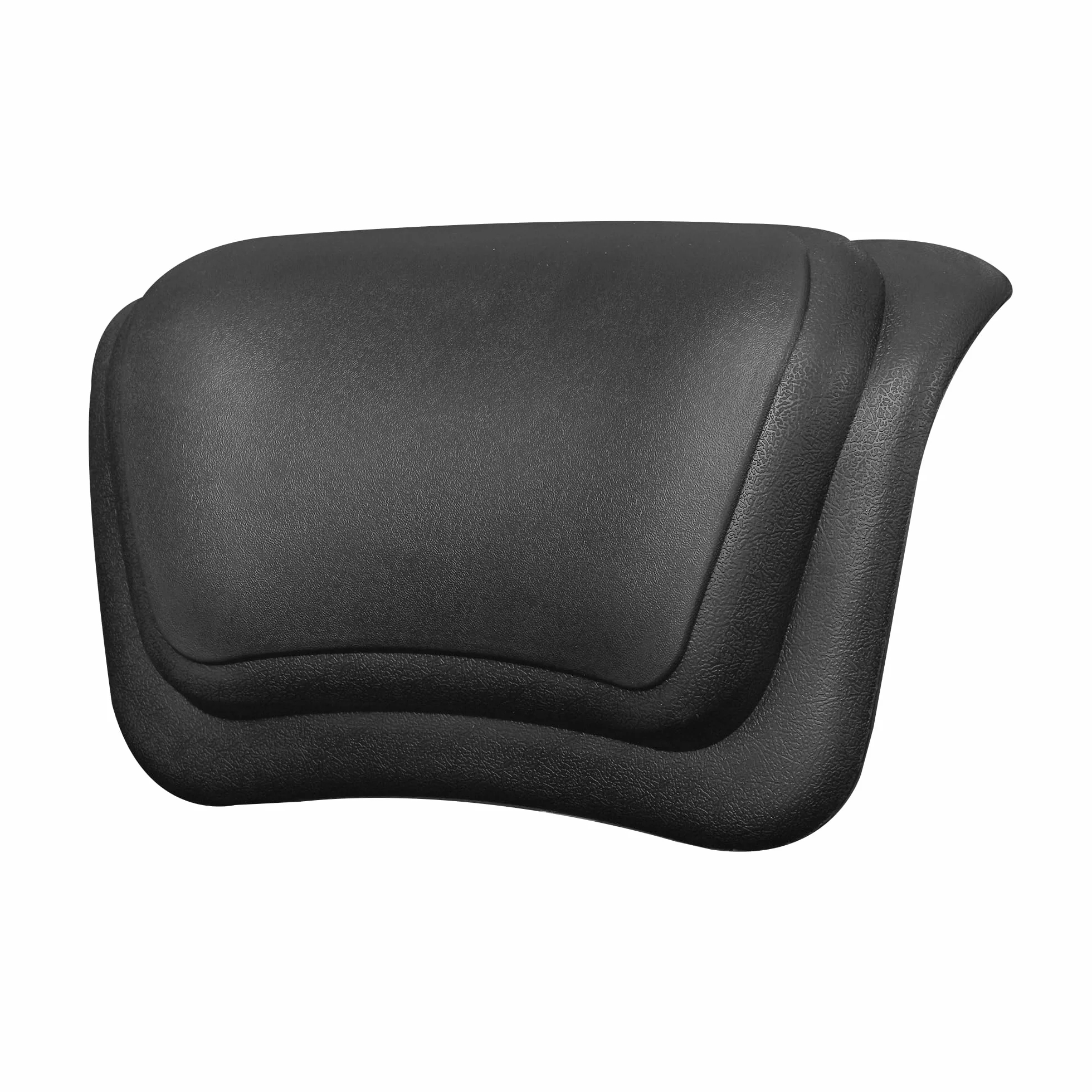 Cuscino da Bagno, Impermeabile, con Ventose Antiscivolo, Cuscino Vasca Impermeabile, Ergonomico, per Vasca da Bagno, Spa - Nero
