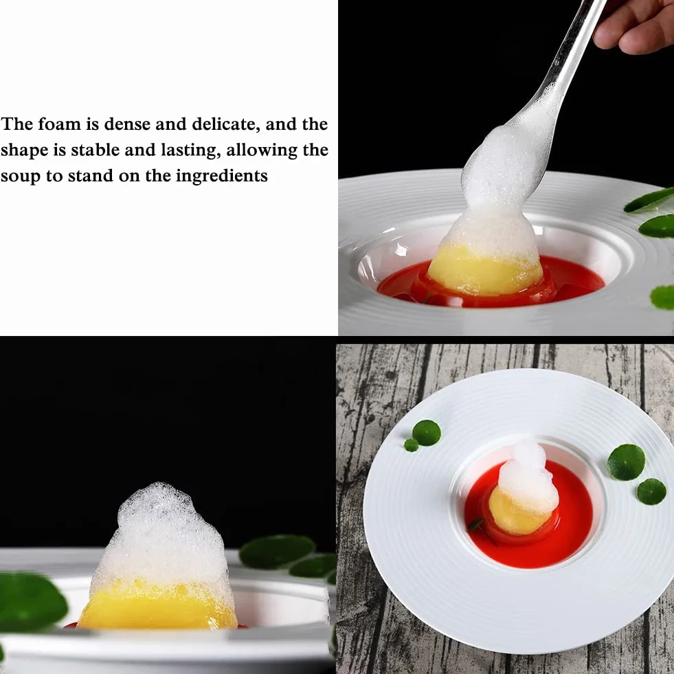 DUEBEL Kit di schiuma per cucina molecolare, ricaricabile a batteria, portatile ed efficiente, kit per la produzione di schiuma per alimenti, strumento creativo per cucine progressive