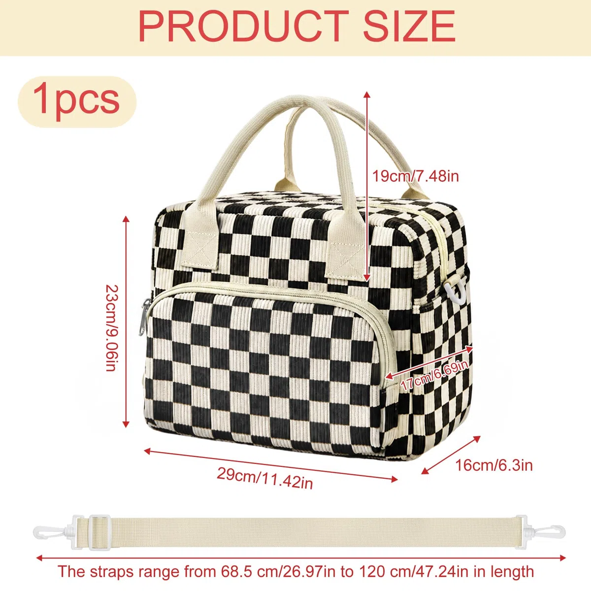 12L Borsa Termica Porta Pranzo, Borse Frigo Pranzo,borsa Pranzo Portatile con Spalline Regolabili, Borsa Frigo per Lavoro,Scuola,Picnic,Spiaggia