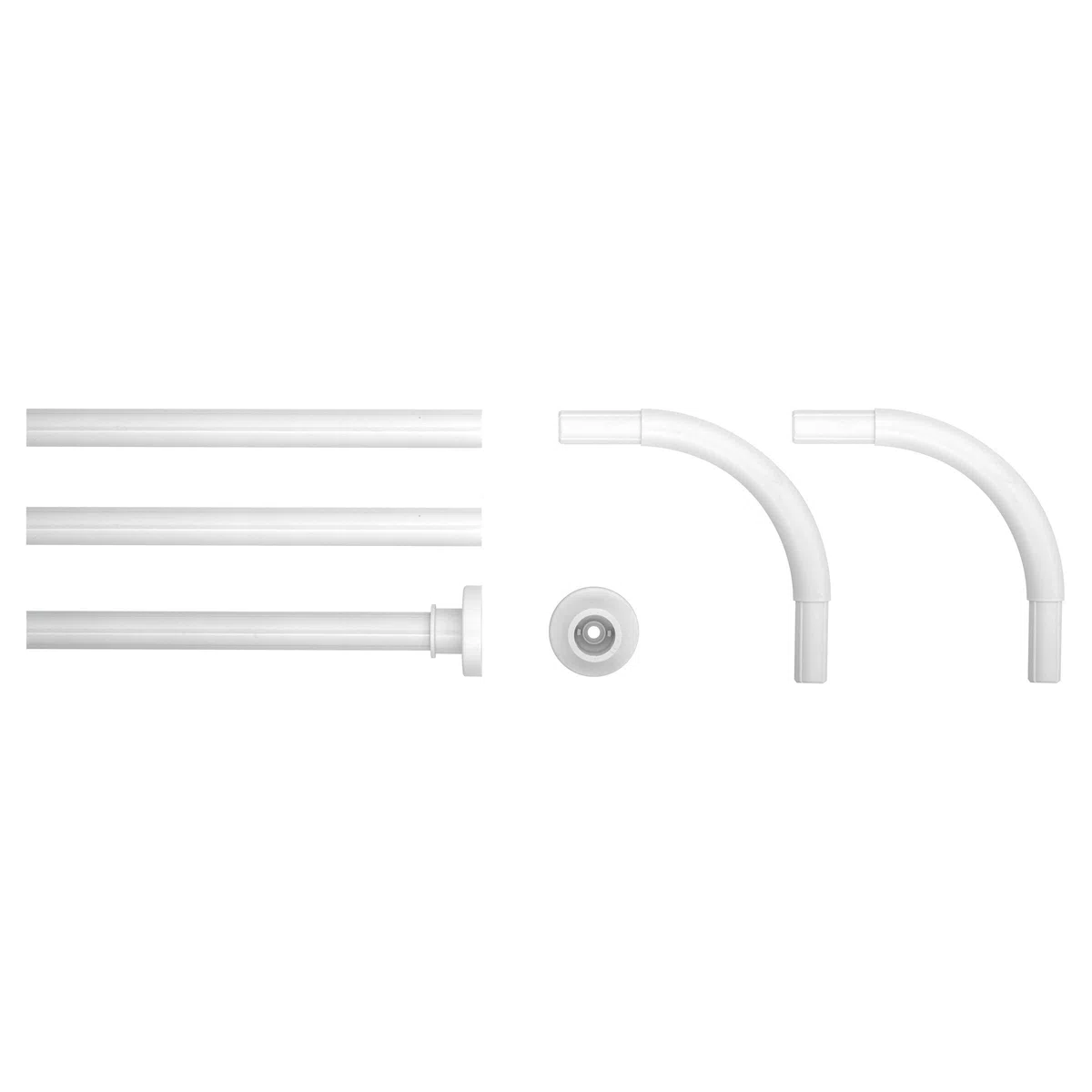 Sealskin Seallux Binario Modulare per Tenda da Doccia, Acciaio Inox, Bianco, 2 x 2 x 90 cm