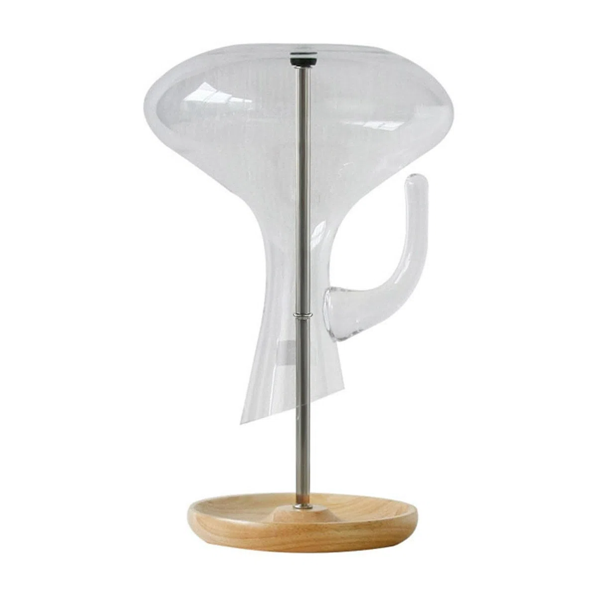 Decanter Stendibiancheria, 5,1 cm 1 supporto per decanter con fondo in legno veloce e immacolato, asciugatura e conservazione sicura