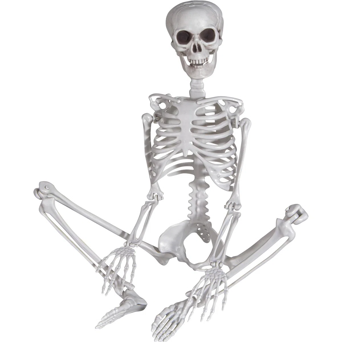 Scheletro per Halloween, in plastica, 90 cm, con articolazioni mobili, per Halloween, casa, giardino, casa, terrazza, decorazione (1 Pezzi)