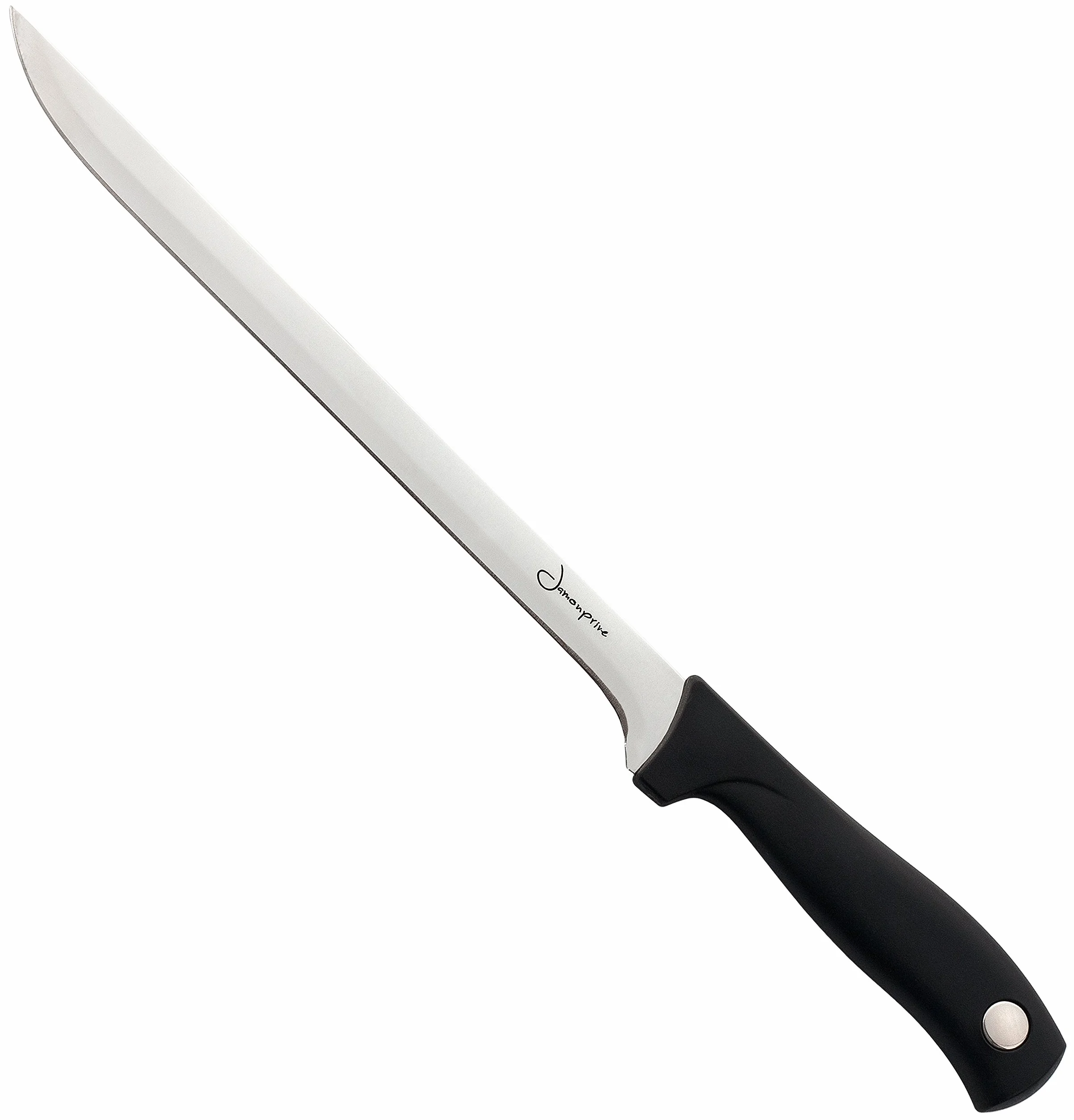 Coltello da Prosciutto con Affilacoltelli e Copri Prosciutto - Set Ideale per Tagliare il Prosciutto Italiano, il Prosciutto Serrano e il Jamon Pata Negra Iberico