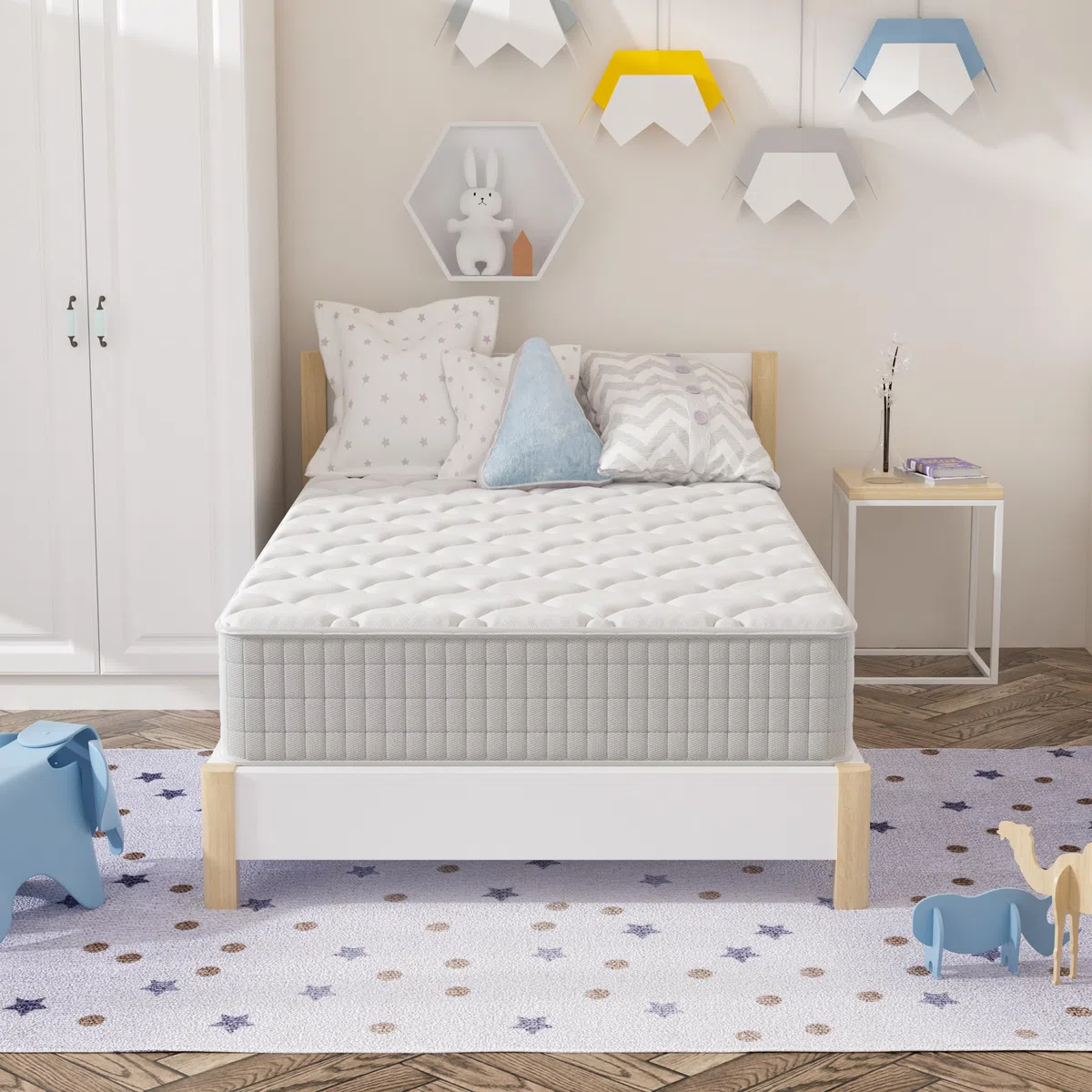 DEWINNER | Materasso Memory Foam 80x190 Singolo | 25CM | Materasso a Memoria in schiuma | Ortopedico Rigido e Rigidità media | Certificato OEKO-TEX | Anallergico | Alleviamento Punti di Pressione