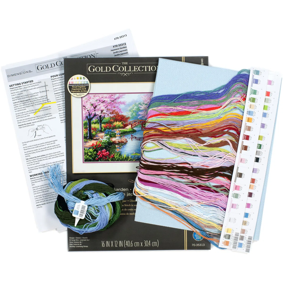 Dimensions Gold Collection Japanese Garden Counted Cross Stitch Kit-16"X12" 16 Count
