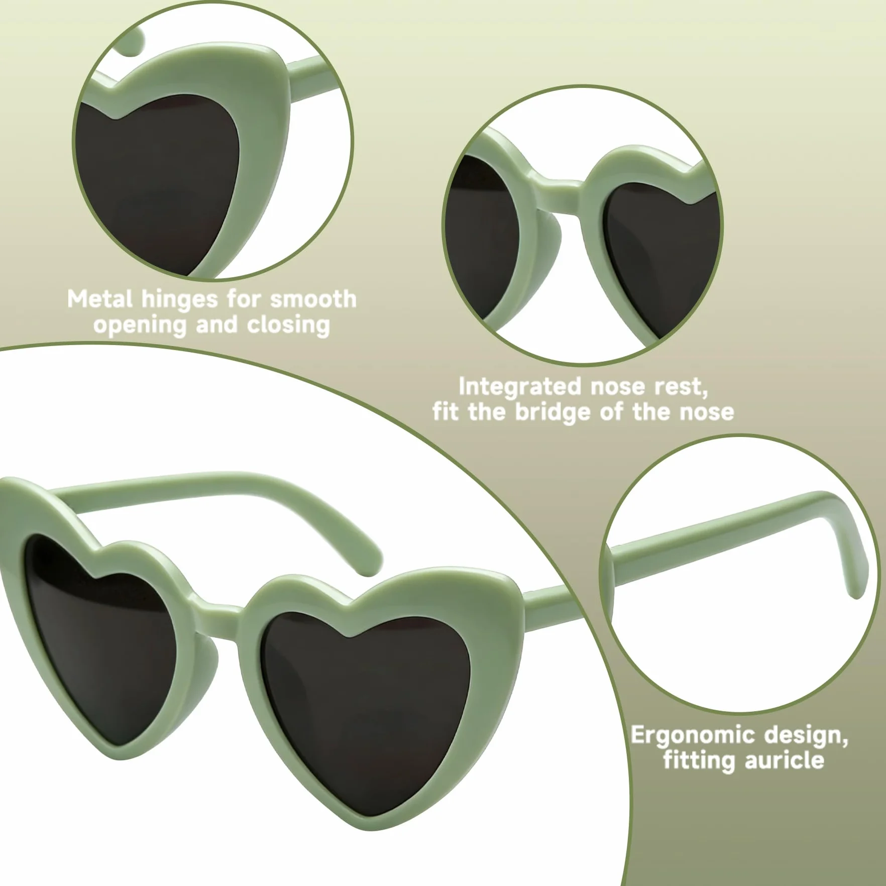 48 Pezzi Team Bride Set: Occhiali a Forma di Cuore, Braccialetti, Tatuaggi per Addio al Nubilato - Bride to Be Gadget