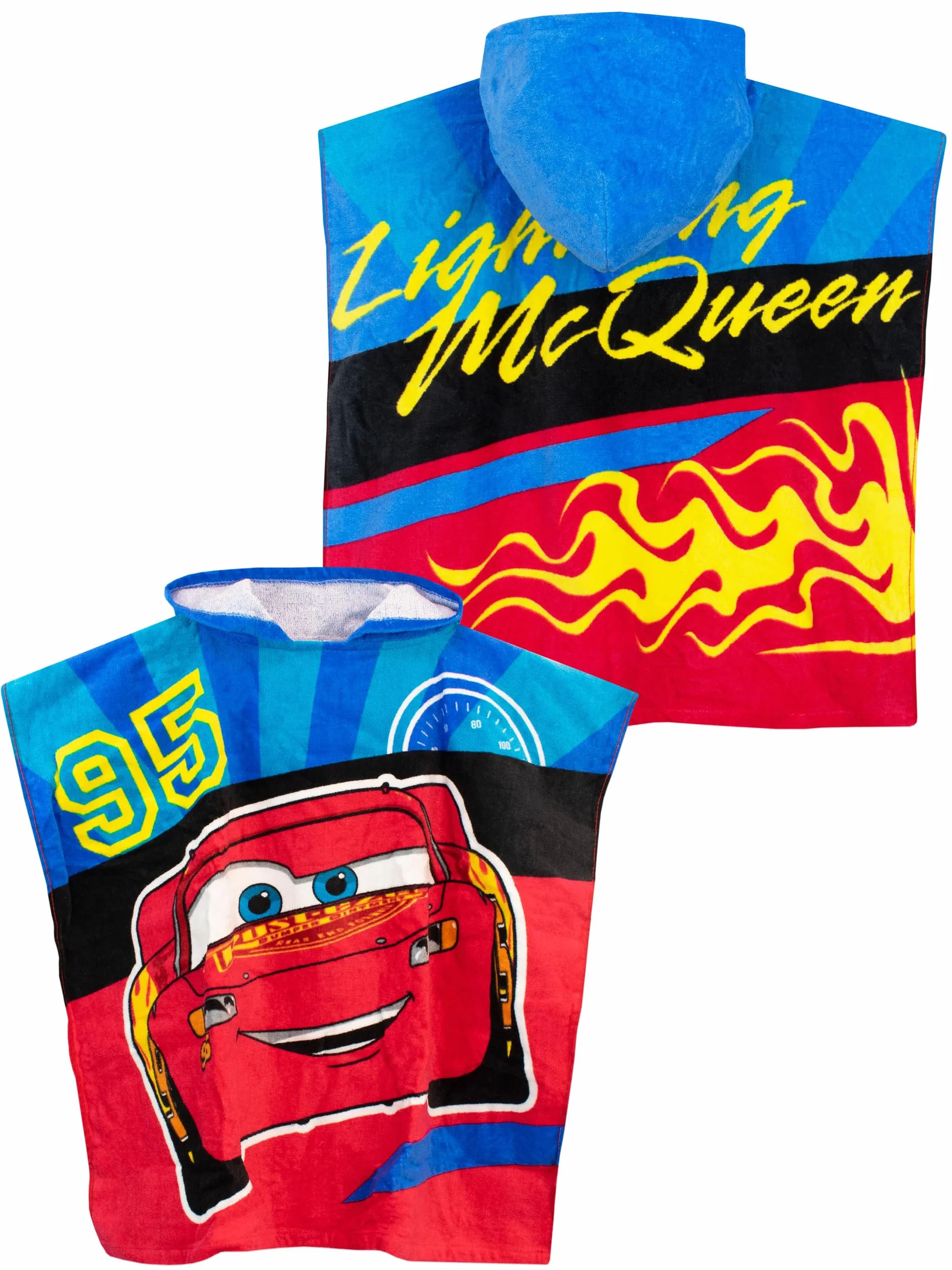 Disney Asciugamano Poncho Ragazzi Rojo Taglia unica