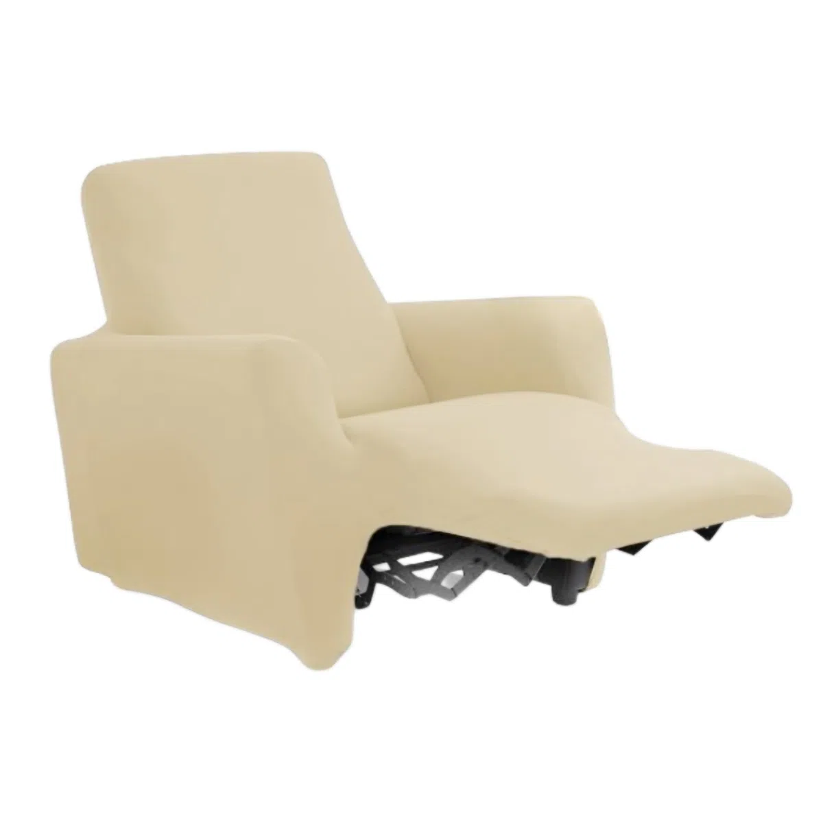 Copripoltrona Relax Reclinabile 1 Posto Elasticizzato Antimacchia Universale (Panna)