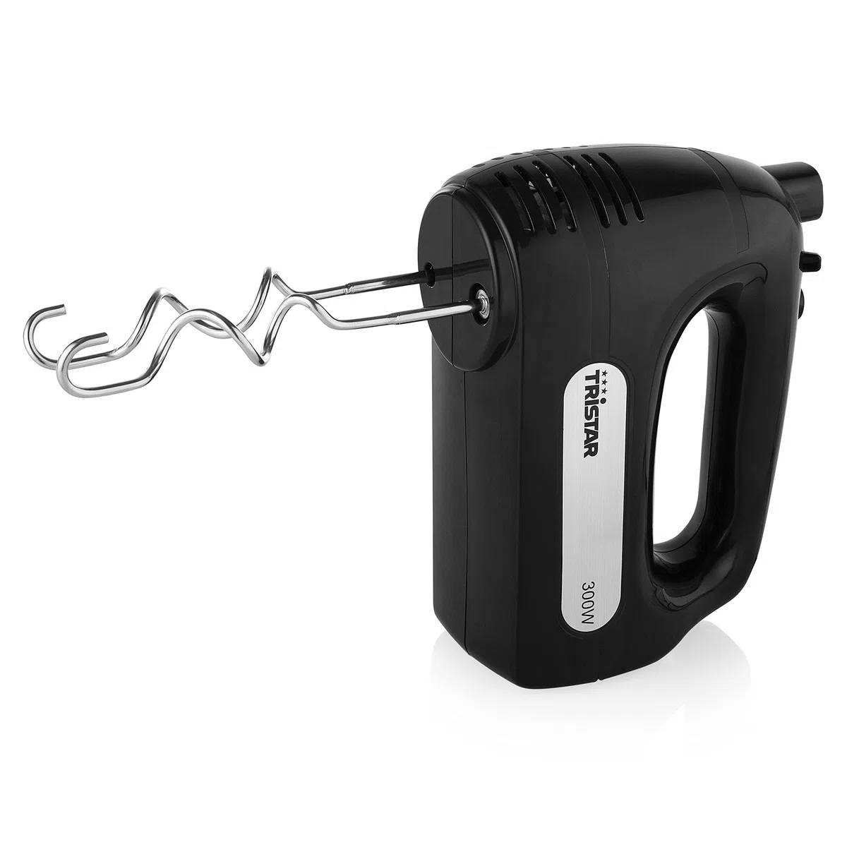 Tristar Sbattitore Impastore Elettrico (2 in 1) MX-4201, 300 watt, 6 velocità, Funzione turbo mixer, 2 fruste e 2 ganci in acciao inox, Multiuso per dolce e salato, Nero