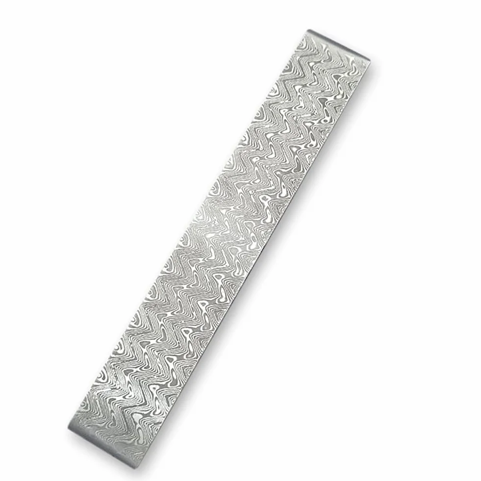 Weytoll Billetta in Acciaio Inossidabile Damasco, Embryo forgiatura materiali quenched levigato per Custom coltello fai da te facendo (220x30x3mm)