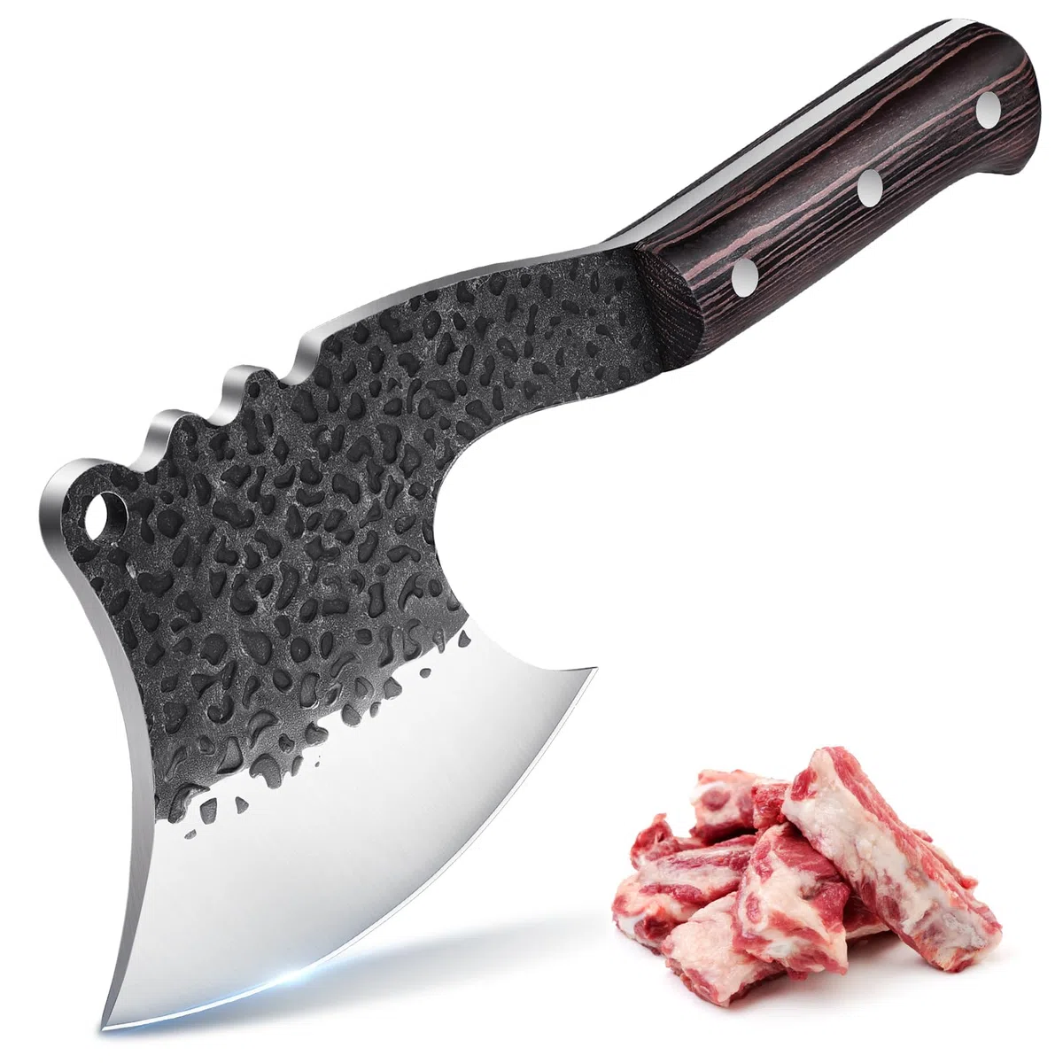 Golden Bird Mannaia giapponese per il taglio di ossa e carne Coltello da cuoco full tang affilato Coltello professionale per esterni Coltello da cucina