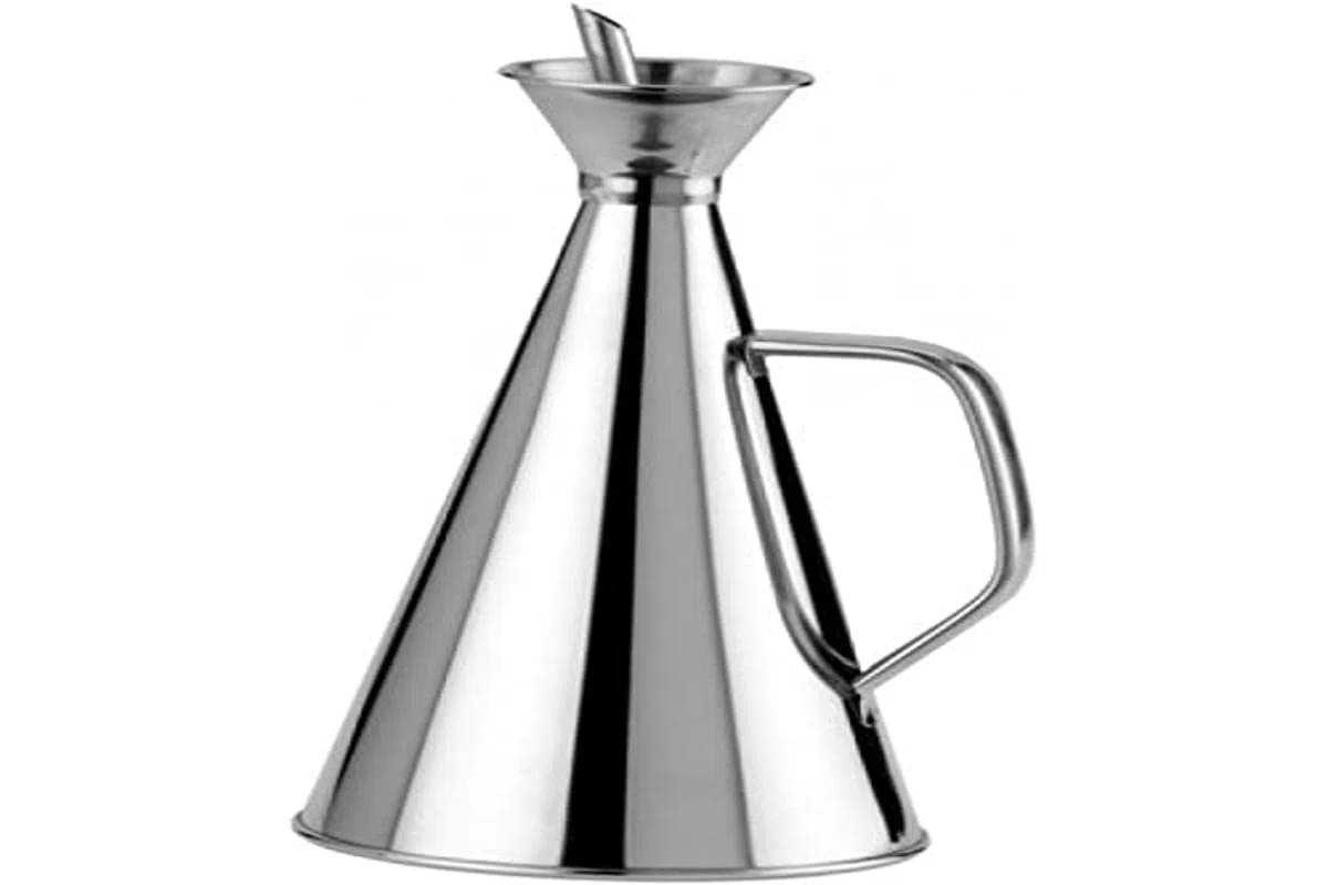 Ilsa 383 - Oliera Anti-Goccia in Acciaio Inox, Colore: Argento 1/2 l Argento
