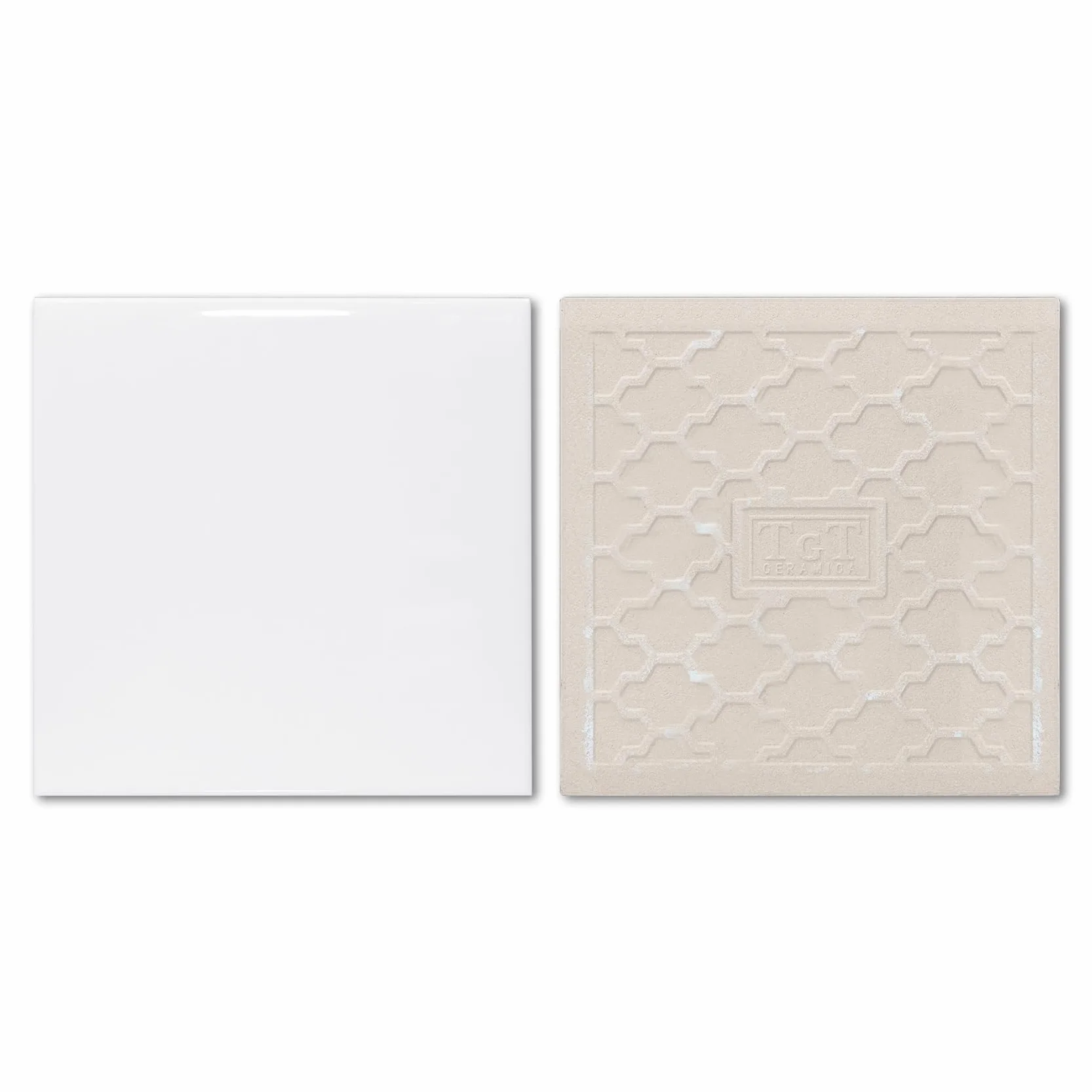 MR.R Confezione da 8 pezzi di piastrelle in ceramica bianca lucida per stampa a sublimazione, 15 x 15 cm, cornice portafoto personalizzata, per matrimoni, compleanni, decorazioni (15 x 15 cm)