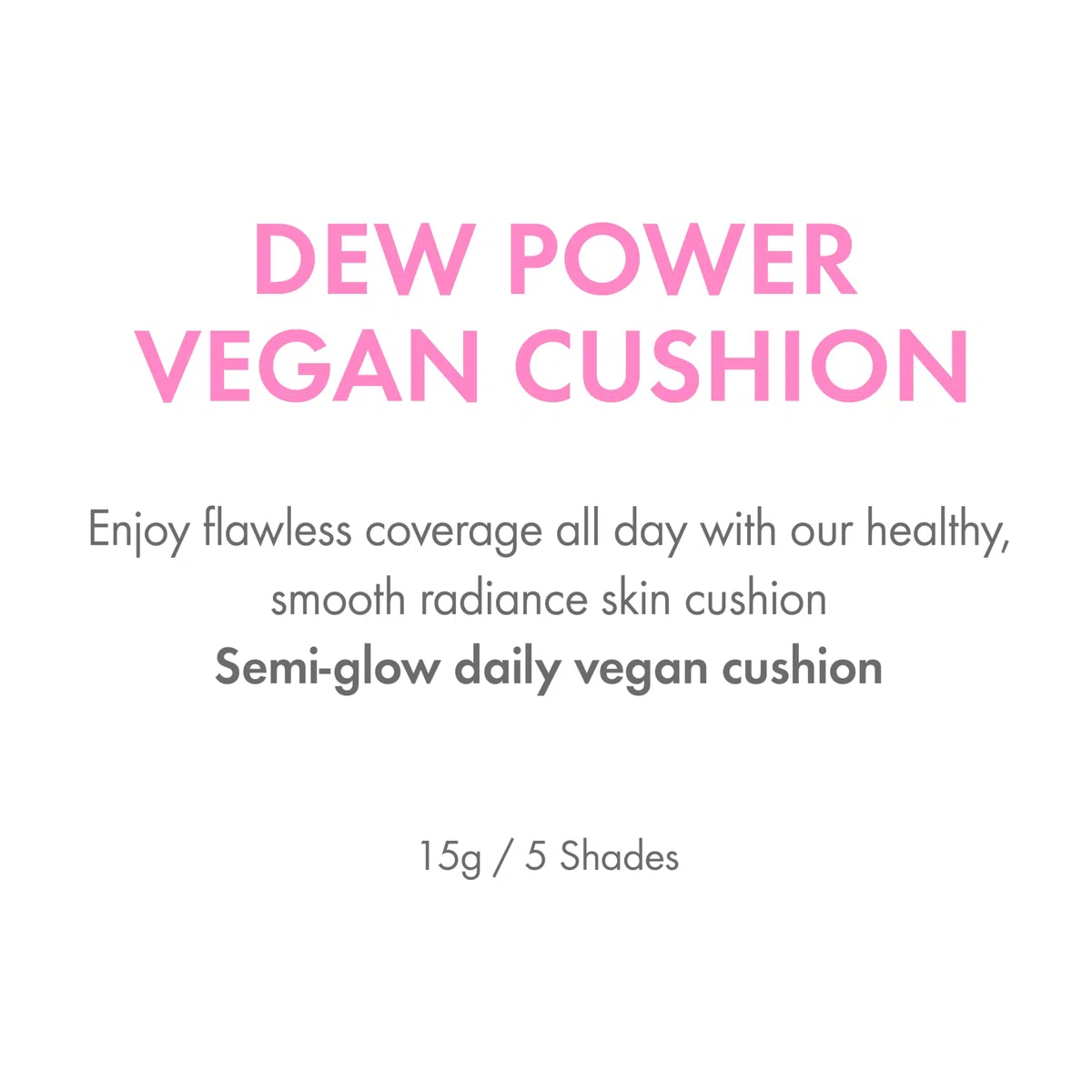 Amuse CUSCINO VEGAN DEW POWER 1.5 NATURALE | FONDOTINTA CUSCINO VEGANO | CUSCINO COPERTURA PELLE, BELLEZZA PULITA, PELLE SECCA E SENSIBILE