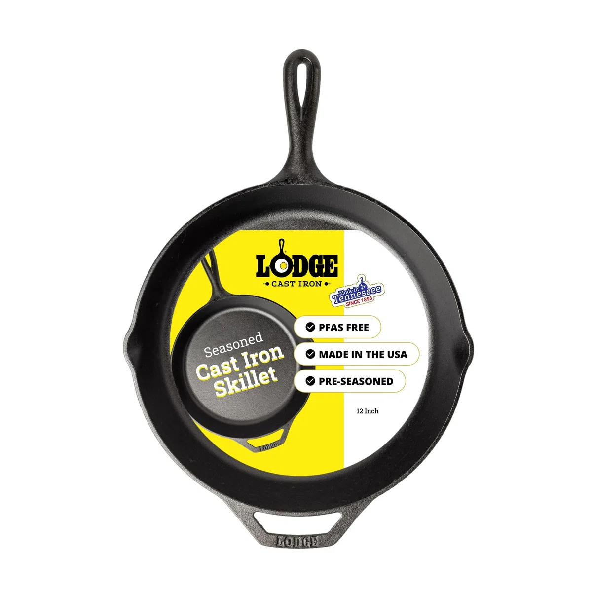 Lodge L10SK3 Tegame tondo, Nero