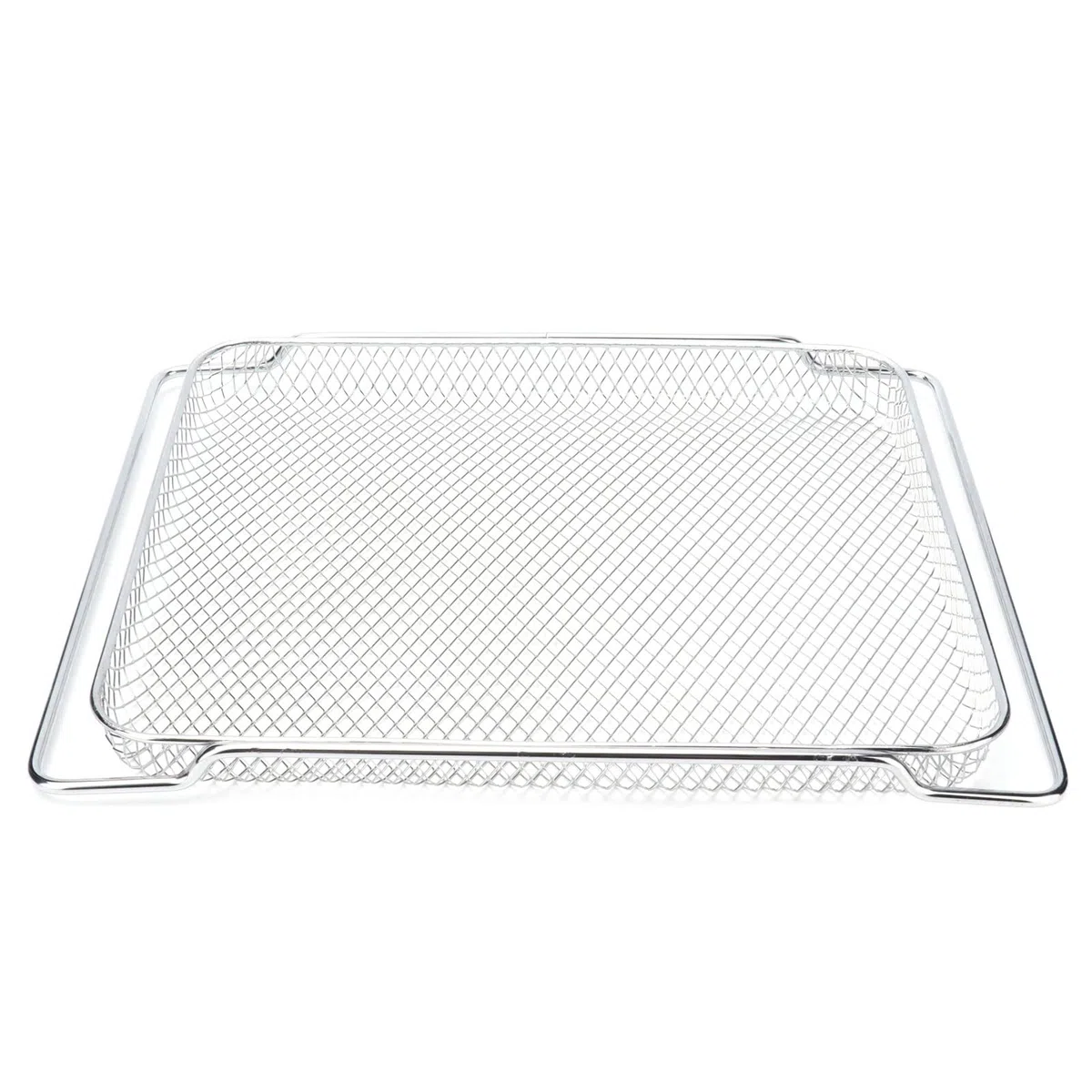 Rete Grigliata Multifunzionale in Acciaio Inossidabile per Griglia da Forno per Cottura Raffreddamento 36x30cm