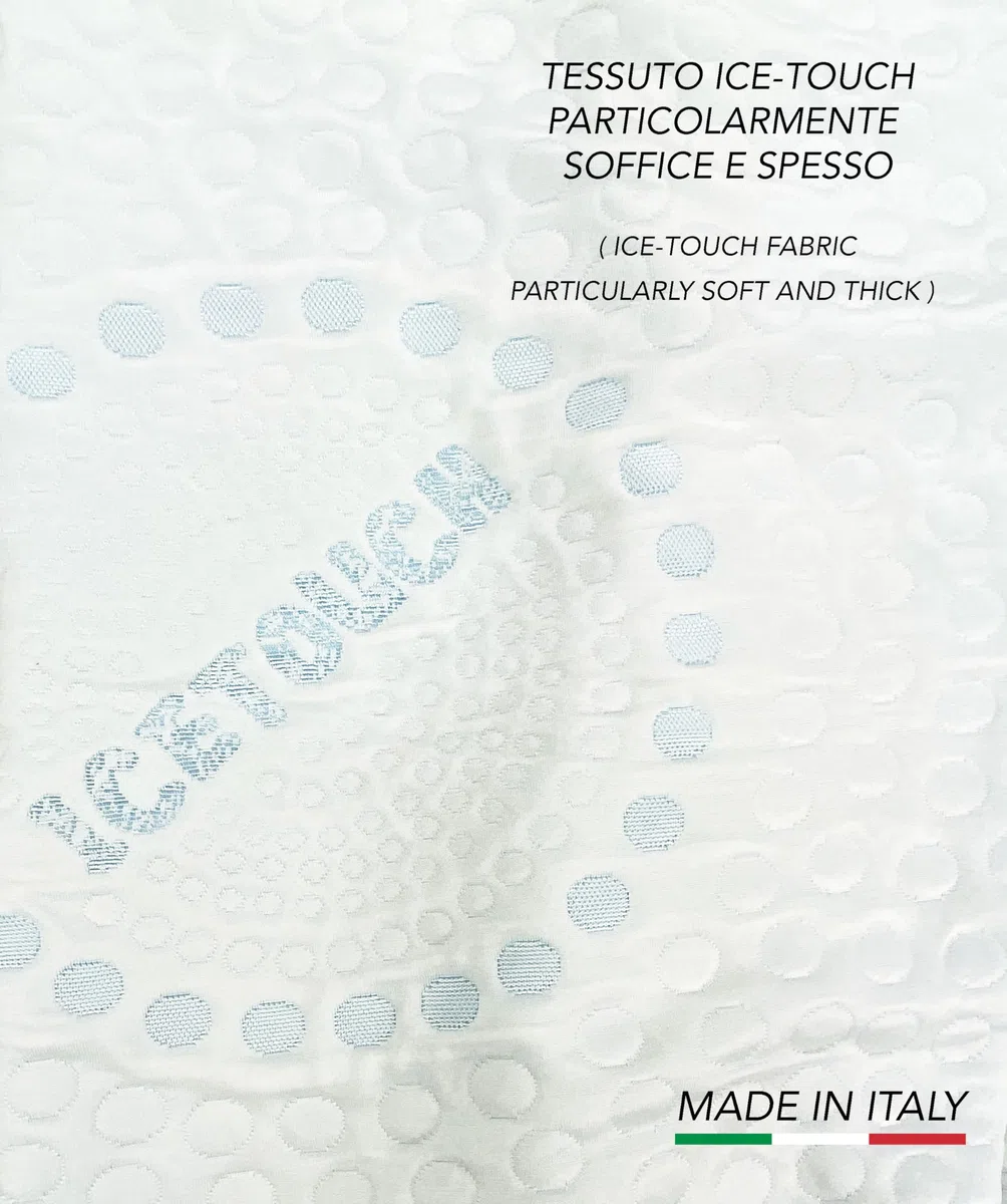 Tex family - Federe Cuscino Freddo Copricuscini Rinfrescanti Ice-Touch Singola 50x80 cm - Termoregolante Estiva - Copriguanciali Traspiranti e Made in Italy Cm. 50x80-2 Unità