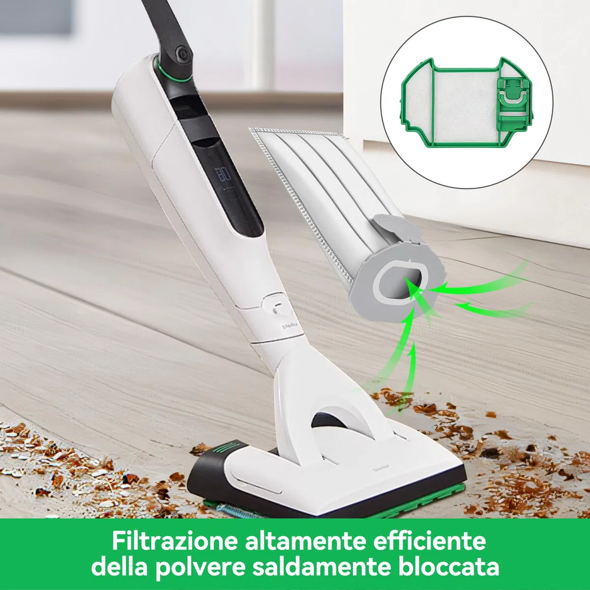 15 Sacchetti Folletto Compatibili Vk7s Vk7 Fp7s Fp7,3 Filtro Motore,per Kobold VK7 Filtro Sacchi Accessori