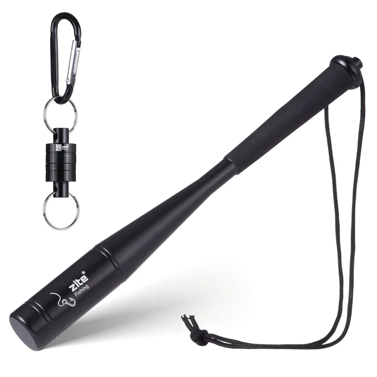 zite Fishing Robusto Uccisore di Pesci in Alluminio 25 cm - Manico Antiscivolo - Pratico con Moschettone Magnetico