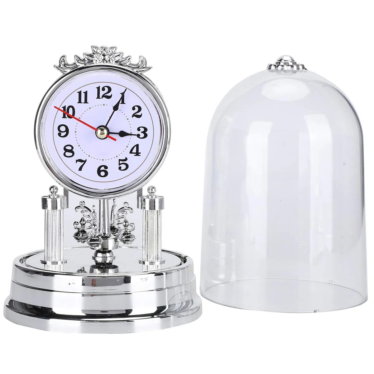 Orologi da camino, silenzioso orologio da tavolo europeo senza ticchettio retrò orologi da scrivania alimentato a batteria silenzioso orologio da tavolo antico per soggiorno, ufficio casa