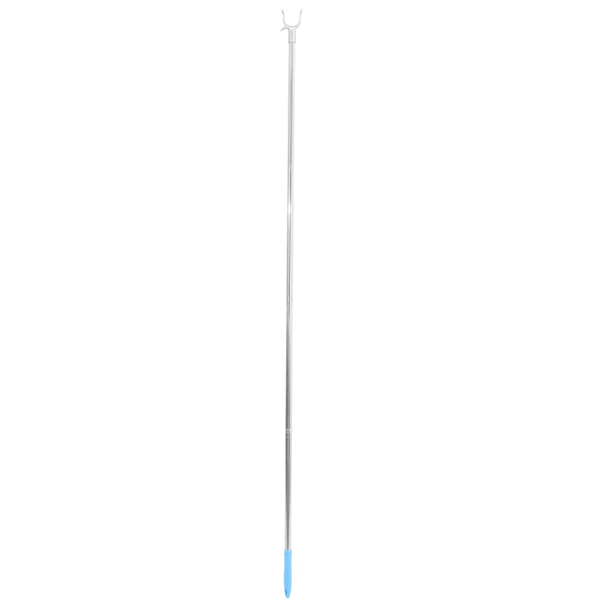Asta Appendiabiti in Acciaio Inox 166 Cm, Palo per Abiti Lunghi Ganci, Bastone Porta Abiti Pratico per Uso Domestico e Spazi Ristretti