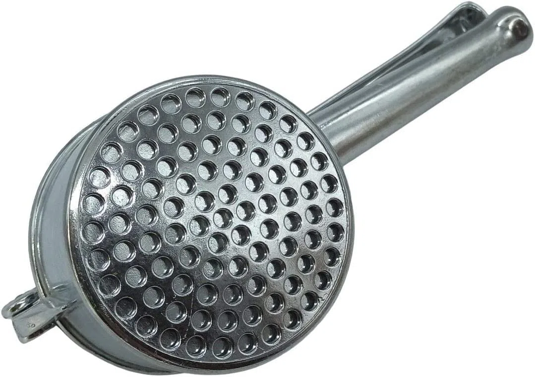 SCHIACCIAPASSATELLI IN ALLUMINIO (MACCHINA PER PASSATELLI) MADE IN ITALY. ATTREZZO PER REALIZZARE DEI FANTASTICI PASSATELLI CASALINGHI