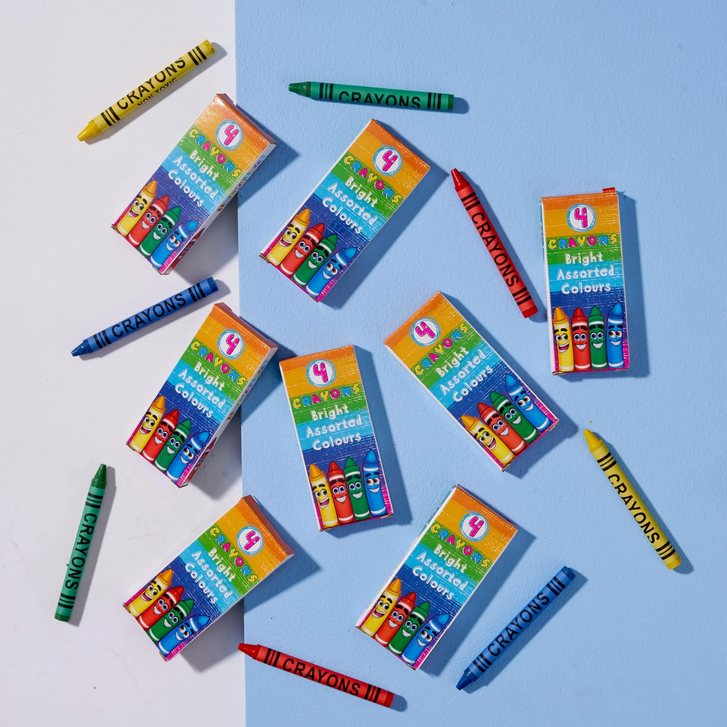 THE TWIDDLERS 72 Mini Libri da Colorare (A6) con 18 Scatole di Pastelli a Cera (4 per scatola) - Set Creativo per Feste di Bambini, Regalini di Fine Compleanno e Premi Scolastici