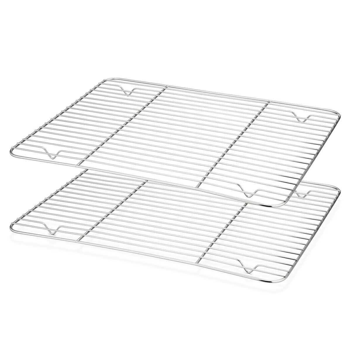 Joyfair Set di 2 griglie di raffreddamento in acciaio inox (29,5 x 23 x 1,5 cm)